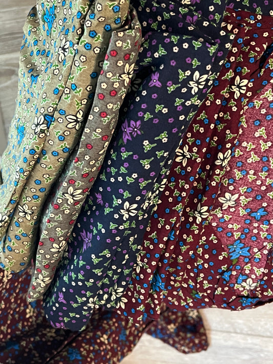 Floral Printed Home Dress – Relaxed Fit with V-Neckline